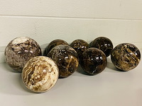 8x opaal bruin bol - afbeelding 1 van  7
