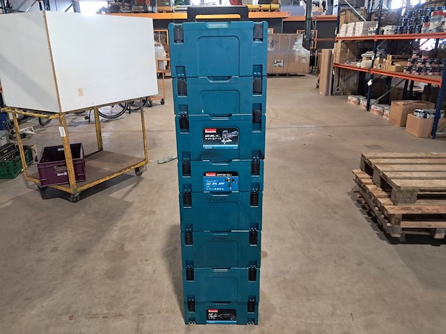 8x opbergdozen [leeg] & steekwagen, makita - afbeelding 4 van  6