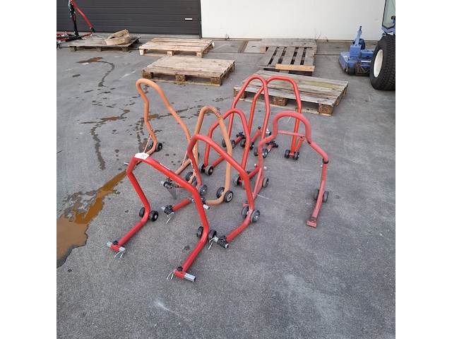 8x paddockstand, o.a. bike-lift, rood - afbeelding 1 van  4