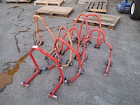 8x paddockstand, o.a. bike-lift, rood - afbeelding 1 van  4