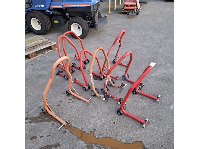 8x paddockstand, o.a. bike-lift, rood - afbeelding 2 van  4