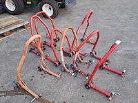 8x paddockstand, o.a. bike-lift, rood - afbeelding 2 van  4