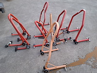 8x paddockstand, o.a. bike-lift, rood - afbeelding 3 van  4