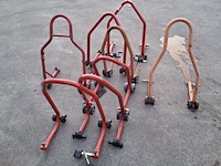 8x paddockstand, o.a. bike-lift, rood - afbeelding 4 van  4