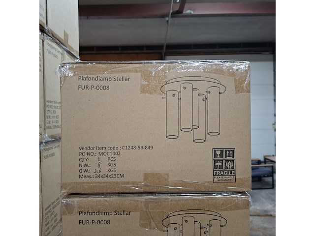 8x plafondlamp, furniqs, stellar - afbeelding 4 van  4