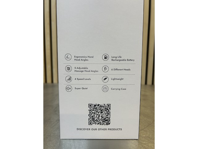 8x premium massage gun in koffer met opzetstukken, bluemay - afbeelding 10 van  14