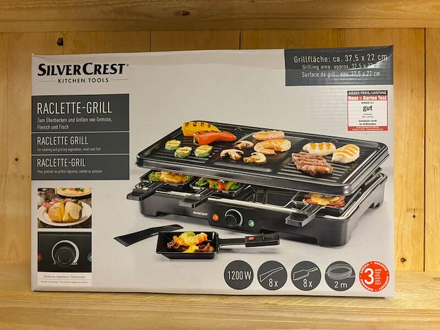 8x raclette grill silvercrest - afbeelding 1 van  2