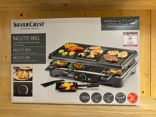 8x raclette grill silvercrest - afbeelding 1 van  2