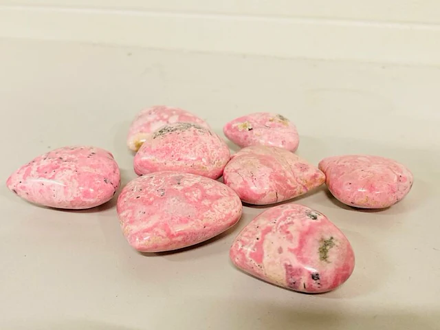8x rhodoniet harten - afbeelding 2 van  4