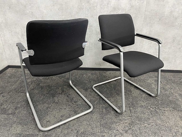 8x rohde&grahl - vergaderstoel zwart - afbeelding 2 van  8