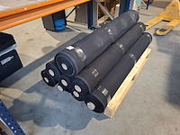 8x rol theatermolton brandwerend, zwart - afbeelding 1 van  7