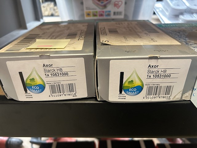 8x sanitair, badkamer toebehoren w.o. hansgrohe - afbeelding 3 van  9