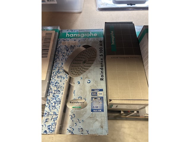 8x sanitair, badkamer toebehoren w.o. hansgrohe - afbeelding 4 van  9