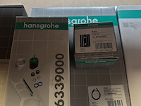 8x sanitair, badkamer toebehoren w.o. hansgrohe - afbeelding 5 van  9