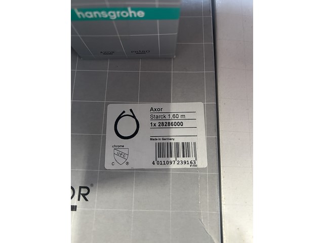 8x sanitair, badkamer toebehoren w.o. hansgrohe - afbeelding 6 van  9