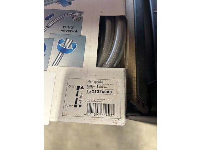 8x sanitair, badkamer toebehoren w.o. hansgrohe - afbeelding 9 van  9