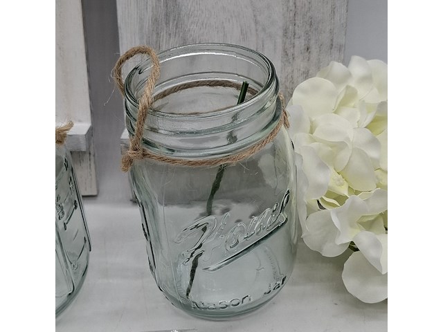 8x set glazen decoratiepotjes - afbeelding 10 van  15