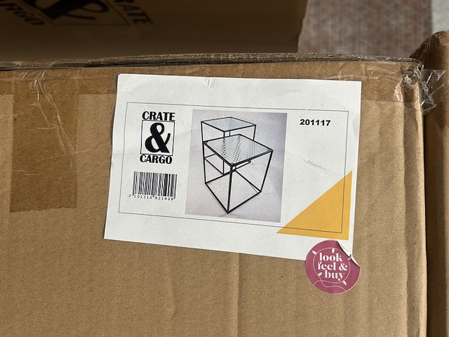 8x set van 2 bijzettafels, crate & cargo - afbeelding 3 van  3
