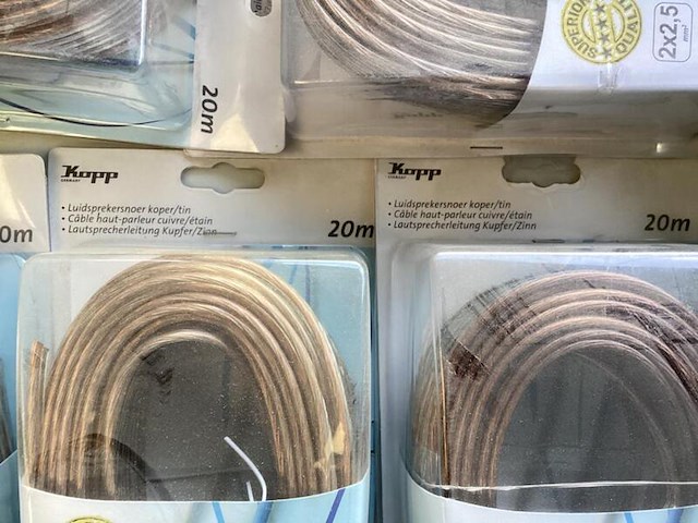 8x speakerkabel, kopp europa - afbeelding 3 van  3