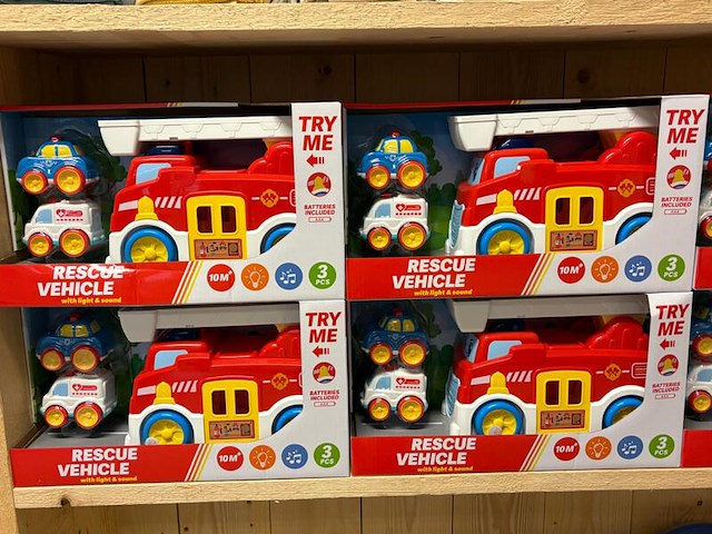 8x speelgoed brandweerauto-set - afbeelding 2 van  2