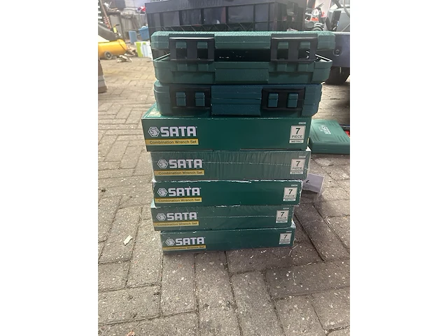 8x steek sleutelset in koffer , sata - afbeelding 2 van  3
