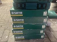 8x steek sleutelset in koffer , sata - afbeelding 2 van  3