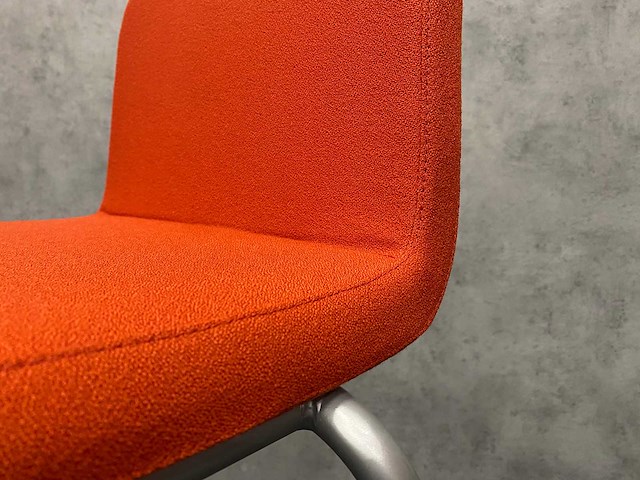 8x steelcase - barkruk zh78 - oranje, grijs - afbeelding 9 van  10