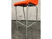 8x steelcase - barkruk zh78 - oranje, grijs - afbeelding 10 van  10