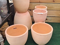 8x stenen bloempot, ts collection - afbeelding 1 van  10