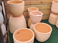 8x stenen bloempot, ts collection - afbeelding 4 van  10