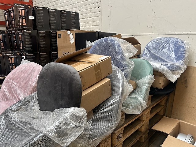 8x stoel compleet, 2 losse zittingen - afbeelding 1 van  6