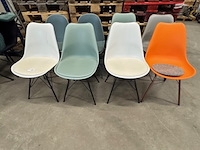 8x stoel, diverse kleuren - afbeelding 1 van  5