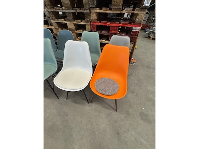 8x stoel, diverse kleuren - afbeelding 2 van  5