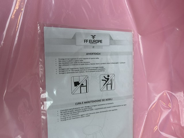 8x stoel in 3 verschillende kleuren ff europe - afbeelding 5 van  6