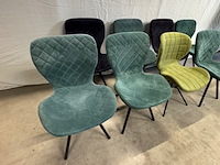 8x stoel nn, blauw en groen - afbeelding 2 van  7
