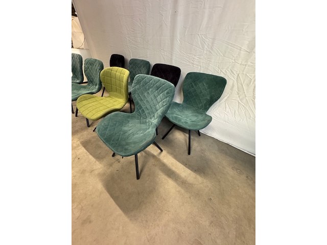 8x stoel nn, blauw en groen - afbeelding 4 van  7