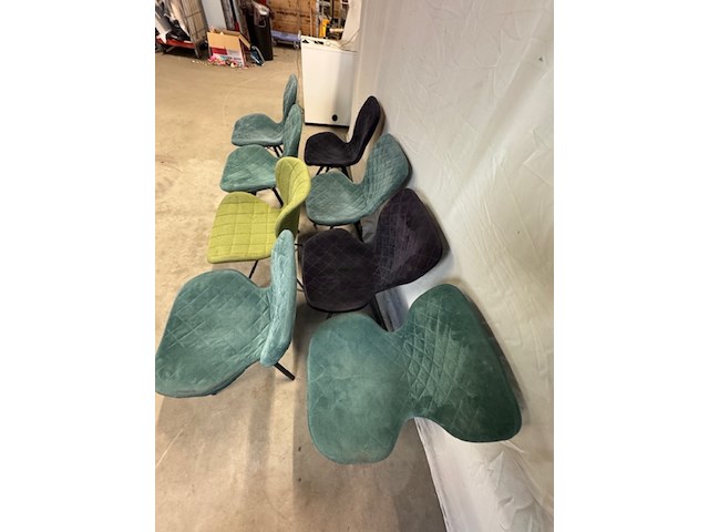 8x stoel nn, blauw en groen - afbeelding 7 van  7