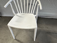 8x stoel, wit, stapelbaar - afbeelding 4 van  5
