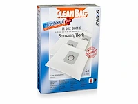 8x stofzuigerzakken voor bestron - 4 stuks cleanbag, microfleece+