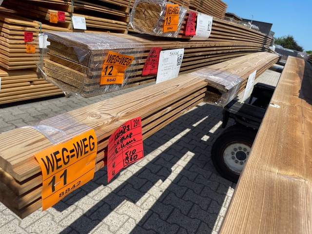 8x thermo vuren latten, 20x90mm, lengte 4/360cm, 4/510cm - afbeelding 2 van  3