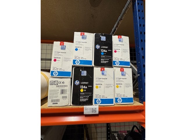 8x toner hp laserjet, q6002a - afbeelding 1 van  3