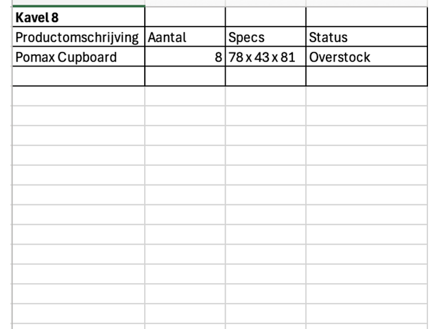 8x typographic - kast - metaal op pallet, pomax, zwart - afbeelding 3 van  3