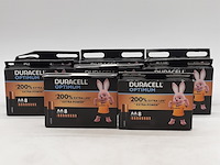 8x verpakking a 8 batterijen, duracell, optimum aa - afbeelding 1 van  7