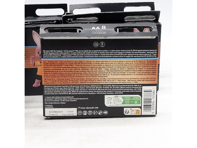 8x verpakking a 8 batterijen, duracell, optimum aa - afbeelding 3 van  7