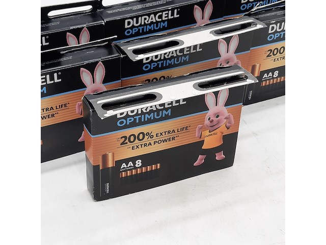 8x verpakking a 8 batterijen, duracell, optimum aa - afbeelding 7 van  7