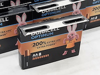 8x verpakking a 8 batterijen, duracell, optimum aa - afbeelding 7 van  7