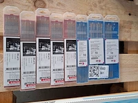 8x verpakking diverse laselektrode o.a. lincoln