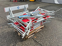 8x visser & visser afzetbord 150cm met voeten - afbeelding 2 van  6