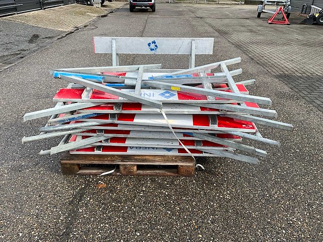 8x visser & visser afzetbord 150cm met voeten - afbeelding 3 van  6