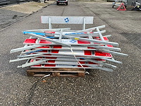 8x visser & visser afzetbord 150cm met voeten - afbeelding 3 van  6